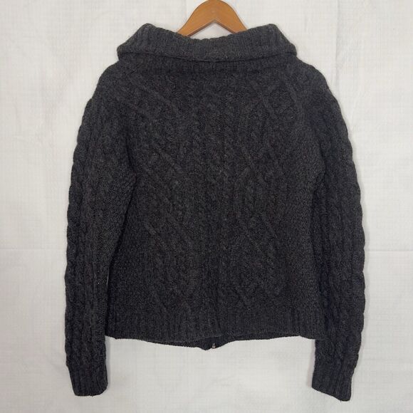 Blarney Woolen Mills Medium cardigan Cable Knit Made In Ireland 100% Wool - Picture 5 of 5